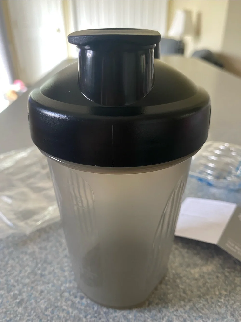 Optavia Blender Shake Bottle Black and Gray Portable For on the Go NEW